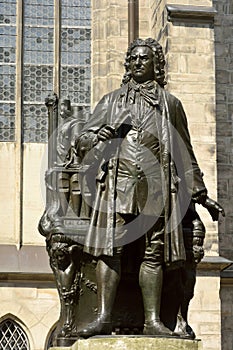 Carl Seffner's 1908 statue of Johann Sebastian Bach in Leipzig